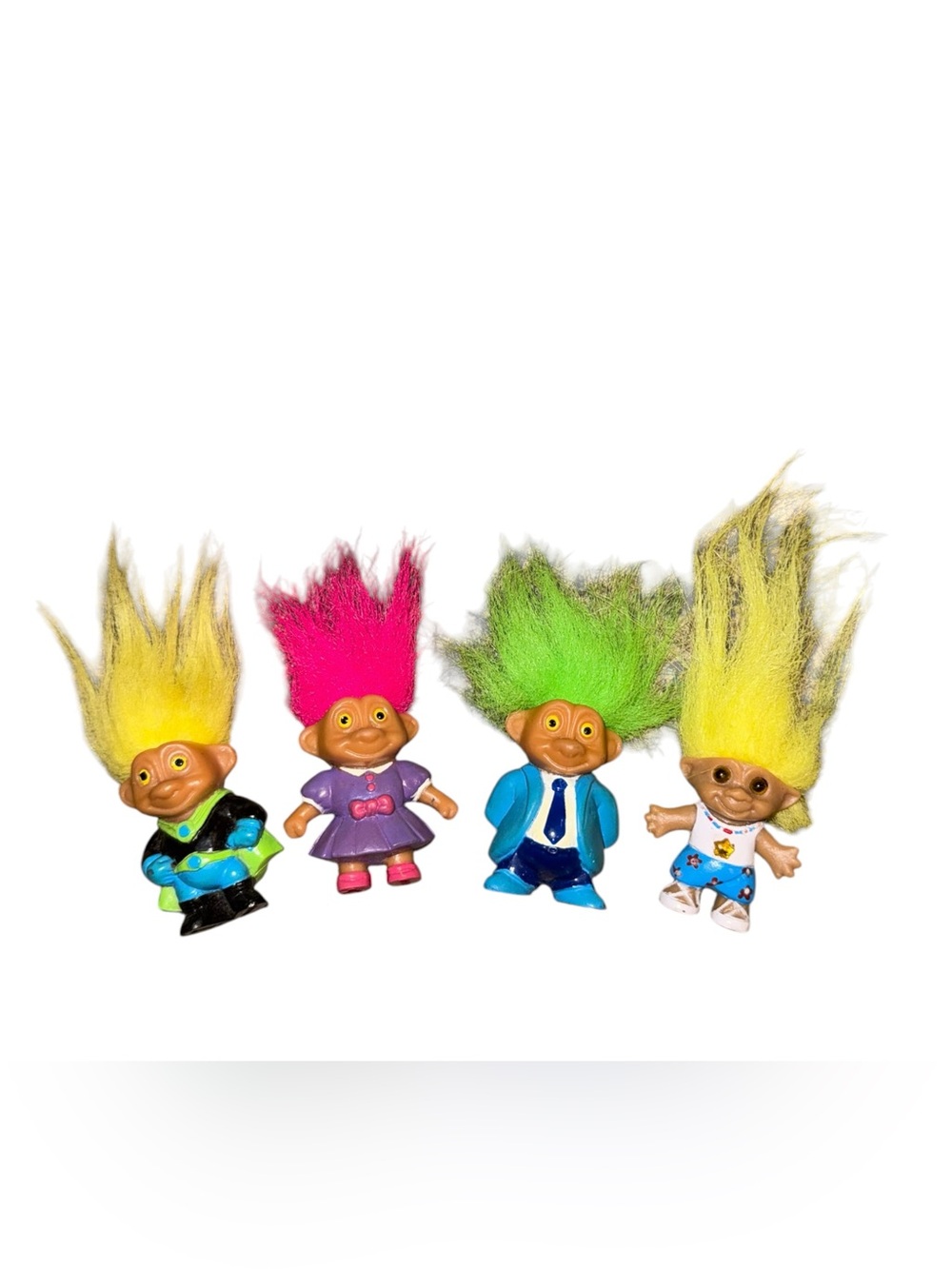 Vintage small troll dolls lot